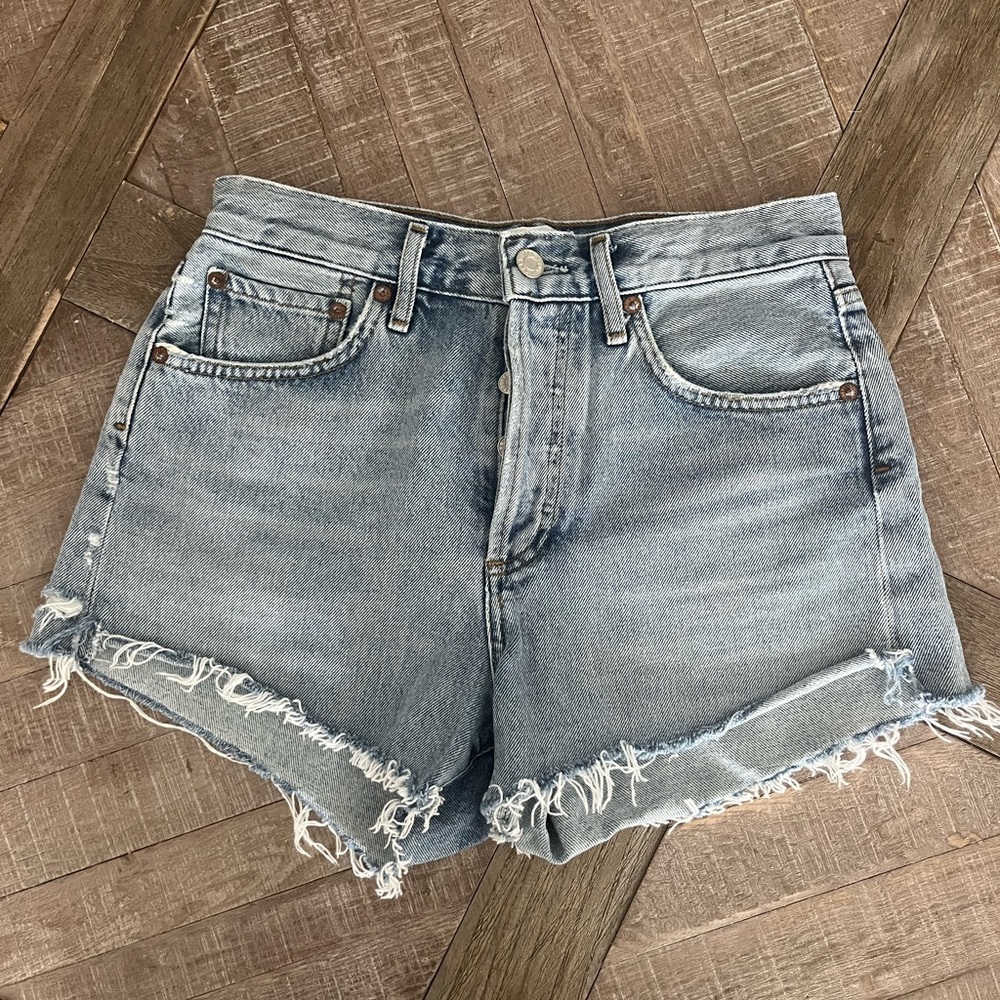 AGOLDE Parker denim short
